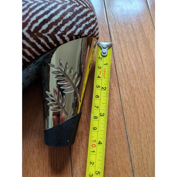 Irregular Choice Funky Artsy Boho Leather Bow Fringe Heels Sz 39 US 8 - 8.5 - Picture 7 of 7